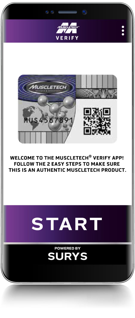 MuscleTech Verify App: Scan Barcode